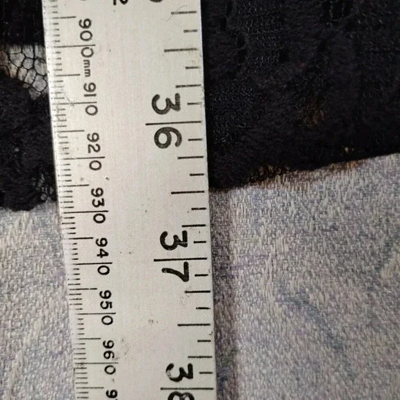 Suzy Shier Women's Black Lace & Mesh Long Sleeve Cut Out Goth  Dress Size Small - Picture 11 of 11